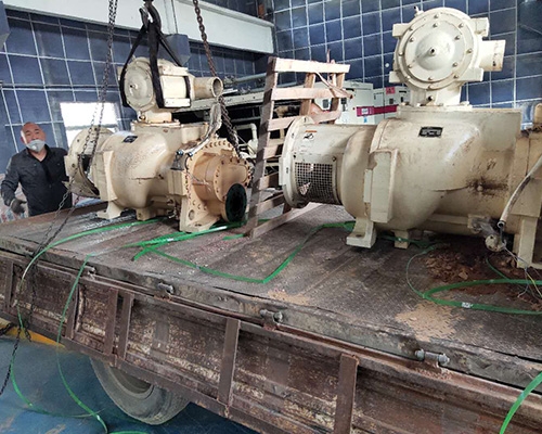 鶴煤集團登?？諌簷C大修項目現(xiàn)場